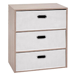 Five simply smart Commode 3 tiroirs paniers - Beige