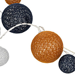 Atmosphera Guirlande Lumineuse 20 Boules LED 340cm Orange