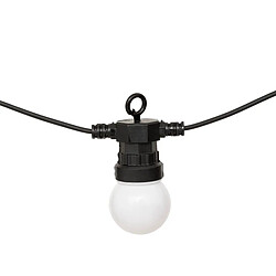 Atmosphera Guirlande d'Extérieur Solaire 10 LED Soa 800cm Noir & Blanc