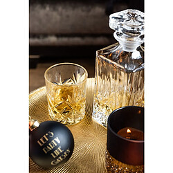 J-Line Carafe carré avec bouchon en verre transparent H21.5cm