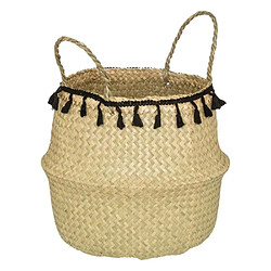 Atmosphera Panier à Pompons Pliable Alina 37cm Beige