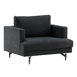 Paris Prix Fauteuil en Tissu Sofia 104cm Noir