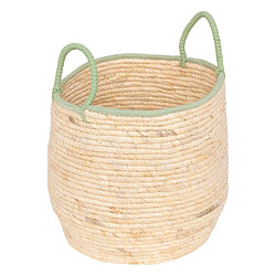 Atmosphera Lot de 2 Paniers en Maïs Wild Romance 27cm Naturel