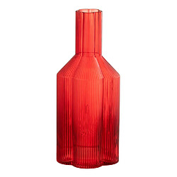 Paris Prix Carafe en Verre Fiole 27cm Rouge
