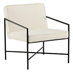 Paris prix Fauteuil bouclette Rakel - Ivoire