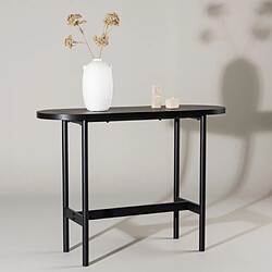 Paris prix Console ovale design Star - Noir pas cher