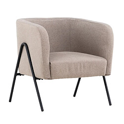 Paris prix Fauteuil design tissu - Beige