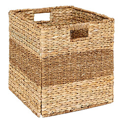 Atmosphera Panier Tressé Pliable Ninon 38cm Naturel