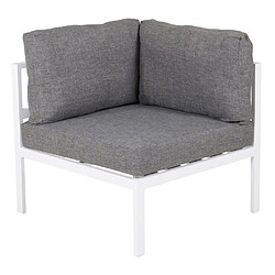 Paris prix Fauteuil d'angle de jardin - Gris & blanc