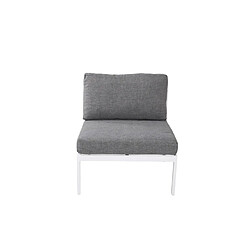 Paris prix Fauteuil de jardin Copacabana - Gris et blanc