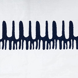 Atmosphera Nappe Déco Brodée 150x300cm Blanc