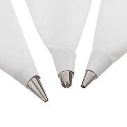 Five Simply Smart Lot de 3 Poches à Douilles Réutilisables 35cm Blanc