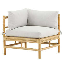 Paris prix Fauteuil d'angle de jardin en osier - Naturel