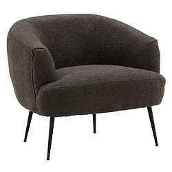 Paris prix Fauteuil crapaud bouclette - Gris foncé