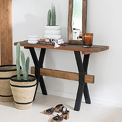 Mes Console en bois et métal - Marron