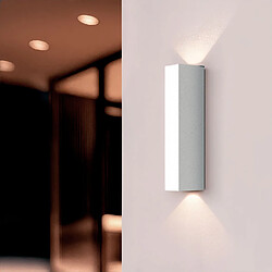 Avis Ledkia Applique Murale Extérieure LED Aluminium Double Face Hisar S Blanc