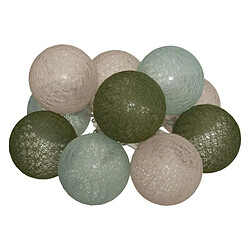 Atmosphera Guirlande Led 10 Boules Army 165cm Multicolore