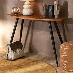Mes Console en teck et métal - Marron