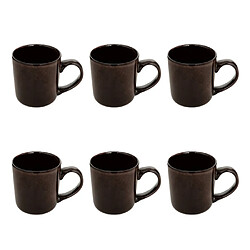 Secret De Gourmet Lot de 6 Mugs Terre Inconnue 42cl Marron