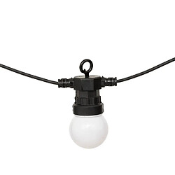 Atmosphera Guirlande d'Extérieur Solaire 10 LED Soa 800cm Noir & Blanc