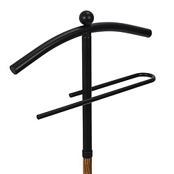 Avis Paris Prix Valet de Chambre Design Effet Bois 109cm Noir