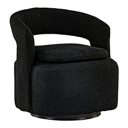 Paris Prix Fauteuil Design Bouclette Laurel 75cm Noir