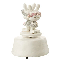 Paris Prix Boîte à Musique Enfant Lapins Couronne 14cm Multicolore