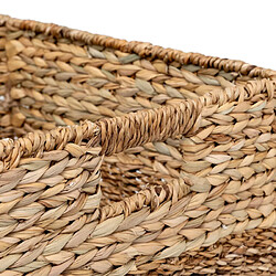 Atmosphera Panier Tressé Pliable Ninon 38cm Naturel