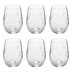 Secret De Gourmet Lot de 6 Gobelets Design Victoria 42cl Transparent