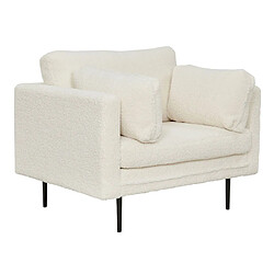 Paris prix Fauteuil design bouclette Boom - Blanc