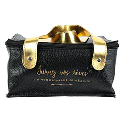 Paris Prix Lunch Bag 3 Pièces Take Away 23cm Noir & Or