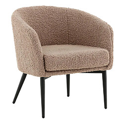 Paris prix Fauteuil bouclette Fluffy - Marron