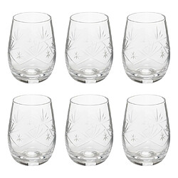 Secret De Gourmet Lot de 6 Gobelets Design Victoria 42cl Transparent
