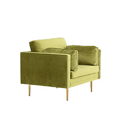 Acheter Paris prix Fauteuil design velours - Vert