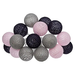 Atmosphera Guirlande Led 16 Boules Pinky 255cm Multicolore