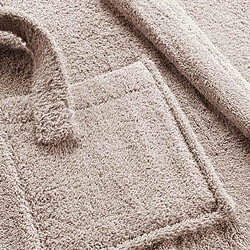 Avis Douceur D'Interieur Peignoir Col Châle en Coton Tendresse Taupe