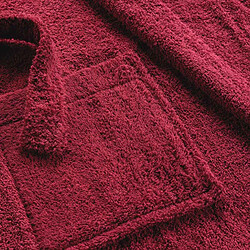 Avis Douceur D'Interieur Peignoir Col Châle en Coton Tendresse Rubis