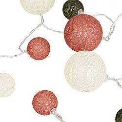 Atmosphera Guirlande Lumineuse 20 Boules LED 340cm Rose