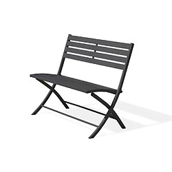 Paris prix Banc de jardin pliant - Gris anthracite