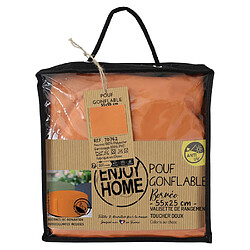 Paris prix Pouf de jardin gonflable - Cognac pas cher