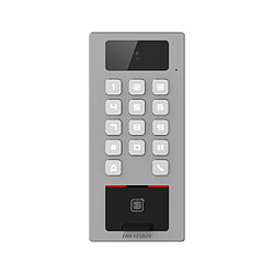 Hikvision Controlo de acesso com câmara IP65 IK09 - Impressão digital, MF DESFire, cartão QR e PIN - 10.000 utilizadores | 300.000 registo