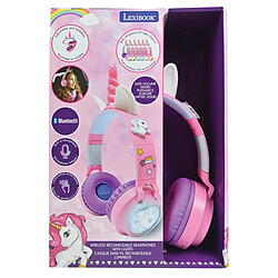 Avis Lexibook Casque lumineux pliable Bluetooth et filaire Licorne avec limitation du volume