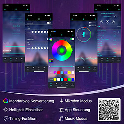 Blossom Paris Lit capitonné 140x200cm velours beige, sans matelas, LED, tête rangement, USB-C