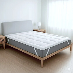 The White Stone Surmatelas 160x200 cm en ouate de 800 g | Protège-matelas rembourré en bil