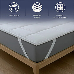 Avis The White Stone Surmatelas 80x190 cm en ouate de 500 g