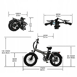 Avis velo electrique pliable GERPSI DZ20 - Moteur 1000W - batterie 48V 16Ah - Autonomie 100km - avec pneus 20"*4.0 - SHIMANO 7 speed