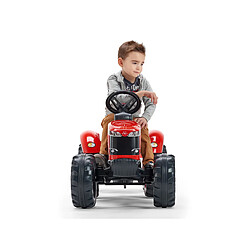 Avis Tracteur enfant Massey Ferguson avec remorque 3 à 7 ans + ceinture avec outils de jardin enfants - Falk