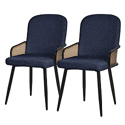 ML-Design Lot de 2 chaises de salle à manger Chaise de salon Chaise rembourrée Chaise de c