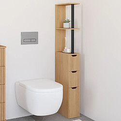 Idmarket MEUBLE WC JULIETTES 3 PORTES