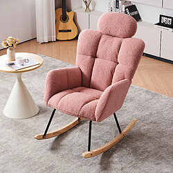 Blossom paris Fauteuil à bascule velours - Rose
